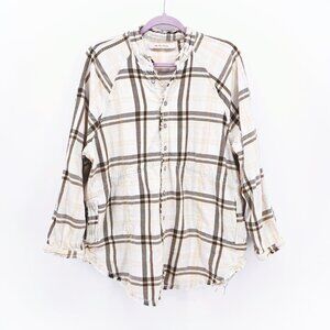 We The Free Summer Daydream Plaid Tunic Shirt